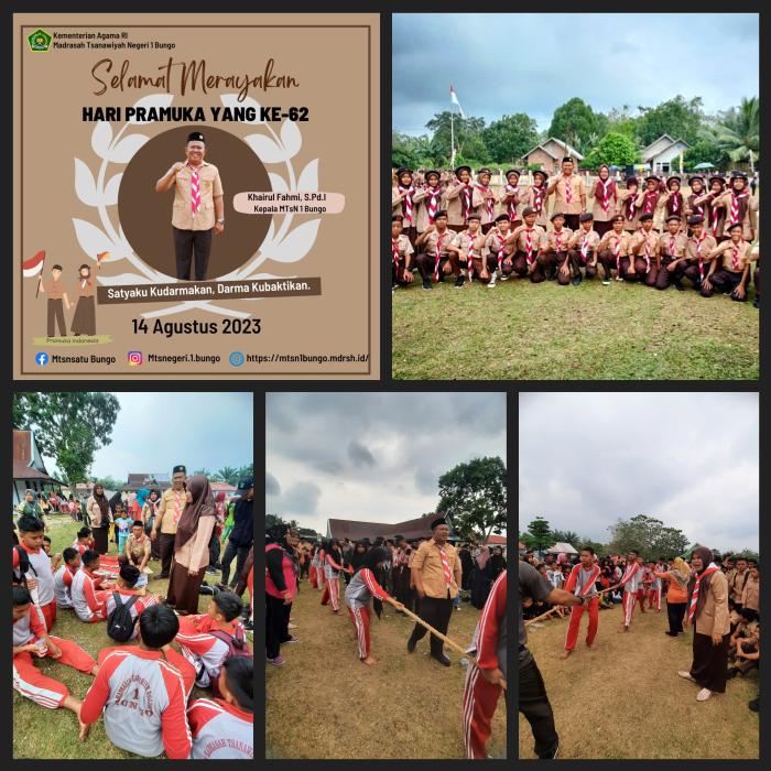 Peringatan Hari Pramuka ke-62, MTsN 1 Bungo turut berpartisipasi Peringatan Hari Pramuka ke-62, MTsN 1 Bungo turut berpartisipasi