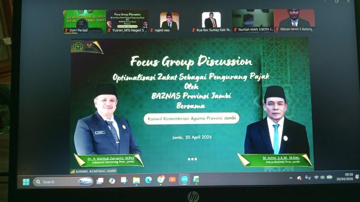 Kaur TU MTsN 1 Bungo Ikuti FGD Optimalisasi Zakat Kanwil Kemenag Jambi Bersama Baznas Provinsi via Zoom Kaur TU MTsN 1 Bungo Ikuti FGD Optimalisasi Zakat Kanwil Kemenag Jambi Bersama Baznas Provinsi via Zoom
