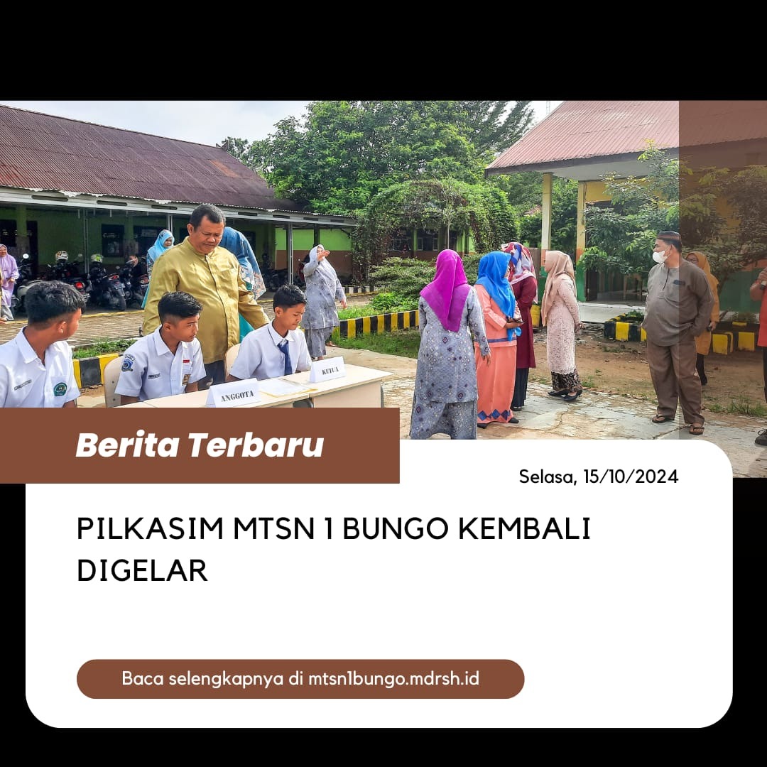 Melalui PILKASIM, MTsN 1 Bungo Beri Pendidikan Demokrasi, Perbedaan Pendapat dan Tanggung Jawab