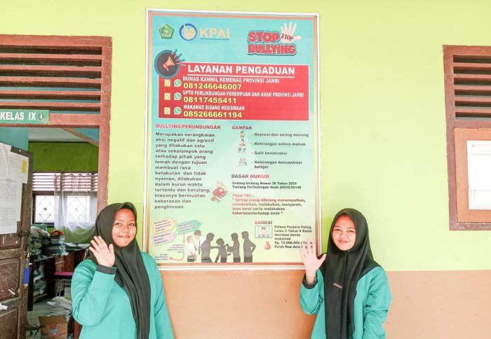 Bersama Lawan Bullying, MTsN 1 Bungo Wujudkan Madrasah Aman dan Harmonis Bersama Lawan Bullying, MTsN 1 Bungo Wujudkan Madrasah Aman dan Harmonis