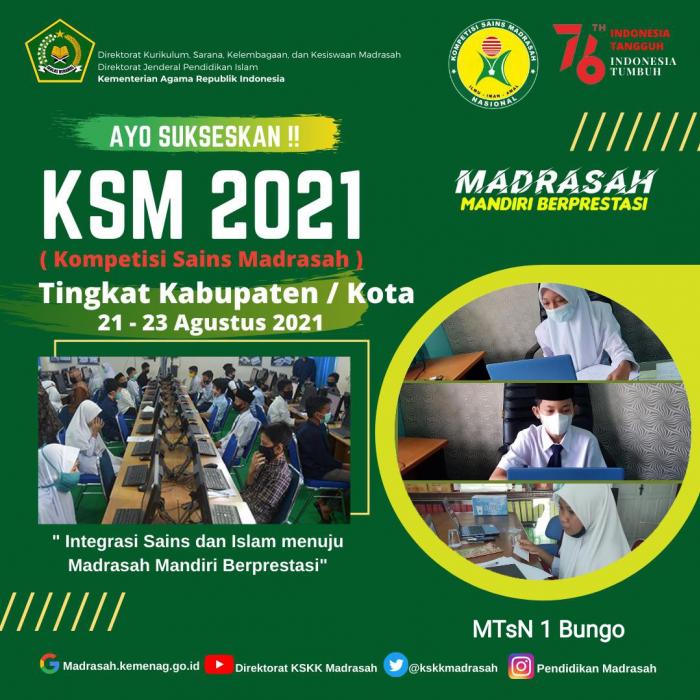 Ikuti KSM Tingkat Kabupaten, Para Siswa Perwakilan MTsN 1 Bungo Ikhtiar Maksimal