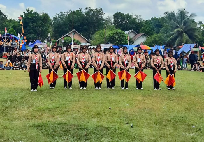 Aksi Memukau di Jamran 2025: Kontingen Pramuka MTsN 1 Bungo Tampil Energik dalam Lomba Dance Semaphore
