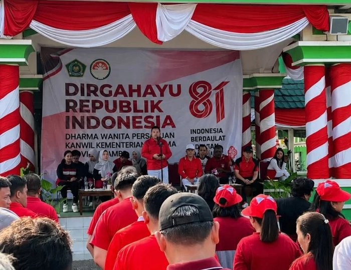 Sambut HUT RI ke-81, DWP Kanwil Kemenag Jambi Gelar Berbagai Lomba