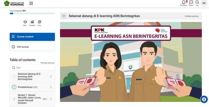Humas MTsN 1 Bungo Tingkatkan Profesionalisme melalui PJJ Kemenag ASN Berintegritas Humas MTsN 1 Bungo Tingkatkan Profesionalisme melalui PJJ Kemenag ASN Berintegritas