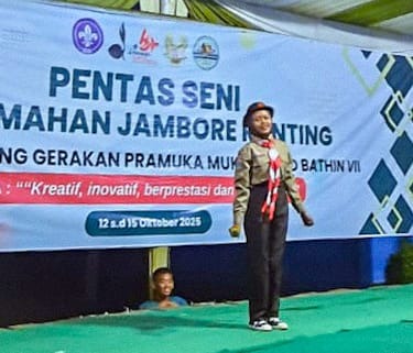 Anggun Susilawati, Peserta Pramuka Madtsanesa Bungo Melaju ke Final Lomba Vokal Solo Jambore Ranting 2025