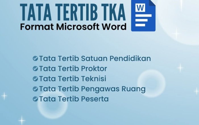 Jelang Ujian TKA, Ini Tata Tertib Penting yang Tak Boleh Dilanggar Jelang Ujian TKA, Ini Tata Tertib Penting yang Tak Boleh Dilanggar