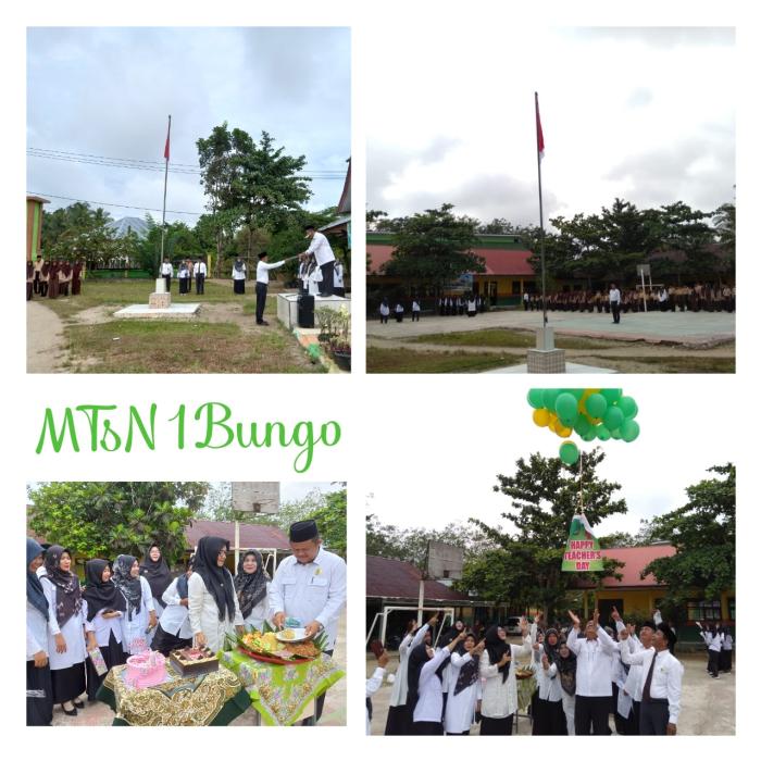 Semarak Peringatan Hari Guru Nasional di MTsN 1 Bungo
