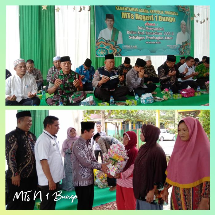 Jelang Ramadhan, MTs N 1 Bungo Kembali Gelar Doa Bersama dan Bagikan Zakat Profesi ASN