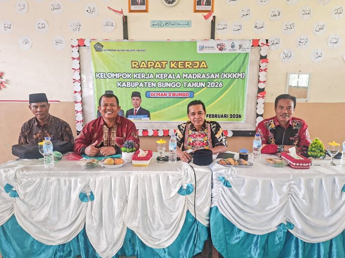 Perkuat Sinergi dan Mutu Madrasah, Kepala MTsN 1 Bungo Hadiri Rakor KKKM di MAN 3 Bungo