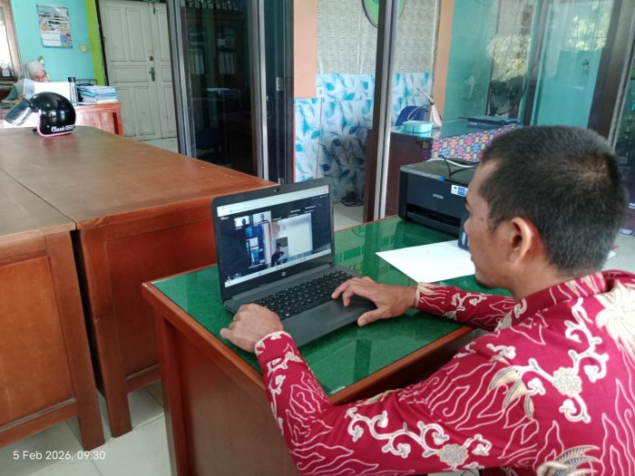 Bendahara MTsN 1 Bungo Ikuti Zoom Meeting Perpajakan Bersama KPP Pratama Muara Bungo