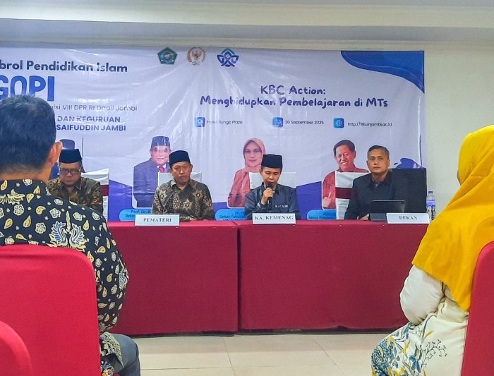 Guru MTsN 1 Bungo Ikuti Sosialisasi Kurikulum Berbasis Cinta yang Dilaksanakan UIN STS Jambi