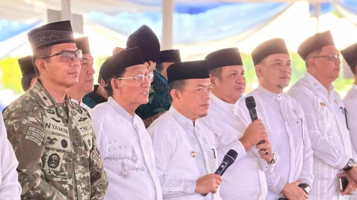 Kolaborasi Pemprov, Kemenag, Baznas dan LAZ Jambi Salurkan 6.703 Paket Lebaran Yatim dan Difabel