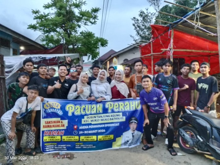 Pemuda-Pemudi Tanjung Agung Sukses Gelar Pacuan Perahu, Speedboat Meriahkan Penutupan Tradisi Lebaran