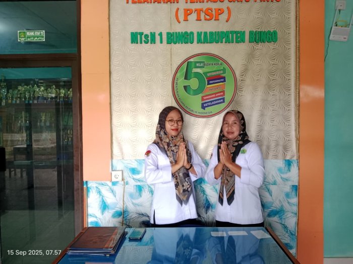 PTSP MTsN 1 Bungo Menuju Pembangunan Zona Integritas