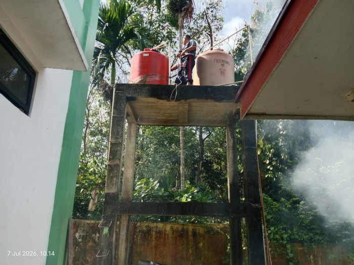 MTsN 1 Bungo Bersiap Sambut Siswa, Tandon Air Dicek Demi Kelancaran Aktivitas Sekolah