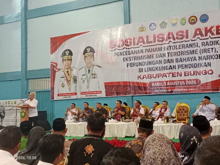 MTsN 1 Bungo Ambil Bagian dalam Sosialisasi Akbar IRET, TCC, Perundungan, dan Bahaya Narkoba