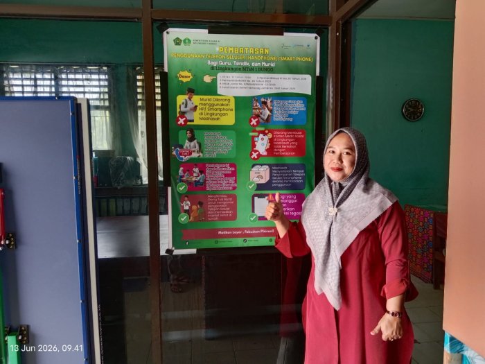 Guru MTsN 1 Bungo Dukung Pembatasan Penggunaan Handphone, Wujudkan Pembelajaran Lebih Fokus