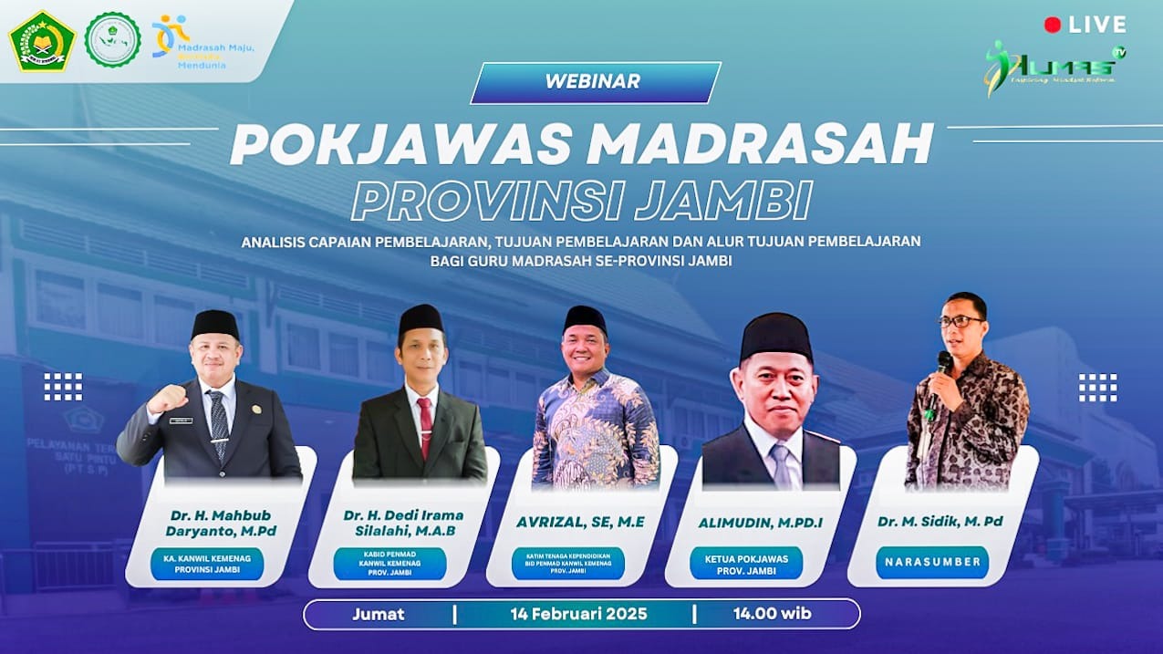 Seluruh GTK MTsN 1 Bungo Ikuti Webinar, Kamad: Sangat Bermanfaat dan Linier dengan Tugas dan Fungsi guru