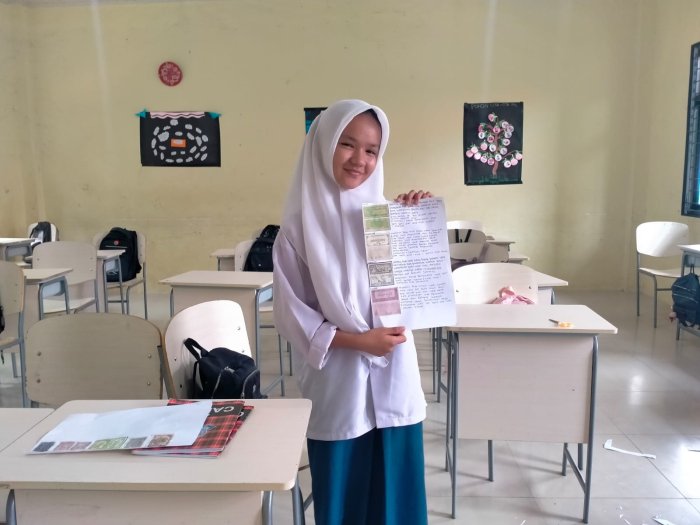 Dari Barter Hingga Rupiah Digital, Siswa MTsN 1 Bungo Pelajari Sejarah Keuangan Indonesia