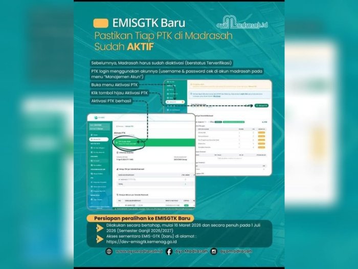 Sambut Migrasi Simpatika ke EMIS GTK, Operator MTsN 1 Bungo Pastikan PTK Aktif dan Siap Sambut Migrasi Simpatika ke EMIS GTK, Operator MTsN 1 Bungo Pastikan PTK Aktif dan Siap