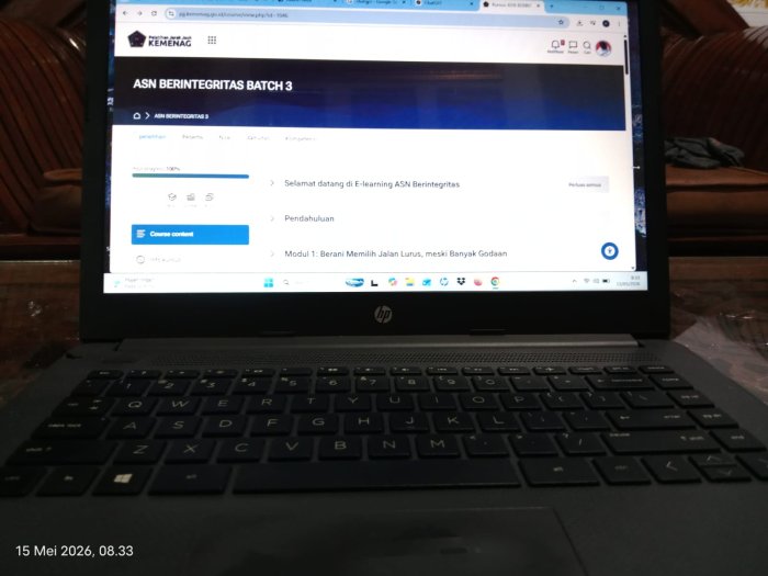 Tingkatkan Profesionalisme, Kaur TU MTsN 1 Bungo Rampungkan Pelatihan ASN Berintegritas Tingkatkan Profesionalisme, Kaur TU MTsN 1 Bungo Rampungkan Pelatihan ASN Berintegritas