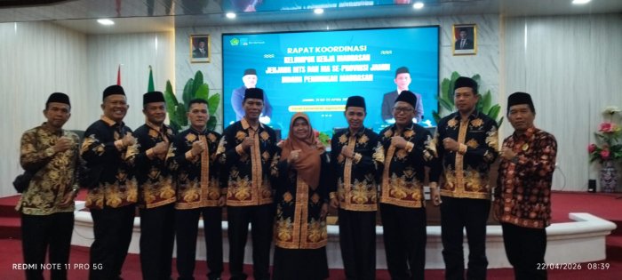 Sinergi Kepala Madrasah Se-Jambi, Khairul Fahmi Ikuti Rapat Koordinasi Dua Hari di Kanwil Kemenag