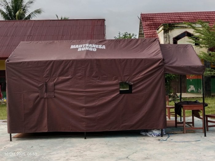 Tenda Madtsanesa Bungo Sudah Berdiri Kokoh