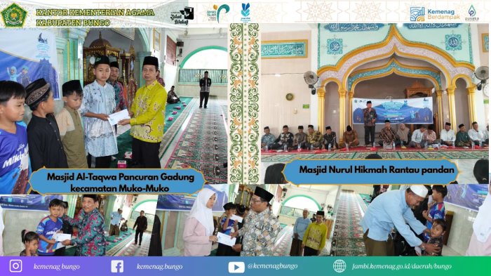 Kemenag Bungo Gelar Lebaran Anak Yatim dan Penyandang Disabilitas 1448 H di Dua Kecamatan