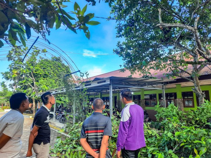 MTsN 1 Bungo Lakukan Penataan Pepohonan : Dukung Gerakan Kemenag ASRI