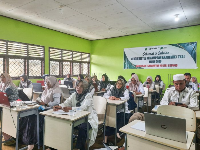 Dialog Kinerja SKP Triwulan I 2026 MTsN 1 Bungo Berlangsung Dinamis, GTK Antusias Matangkan RHK